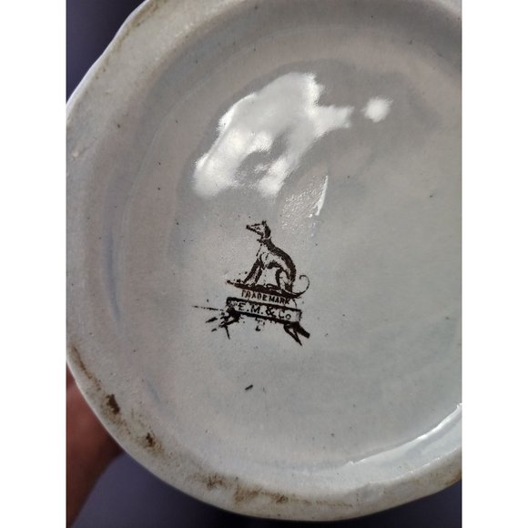 Antique English Victorian Pewter Lidded Tankard (A6272) - Picture 6 of 6